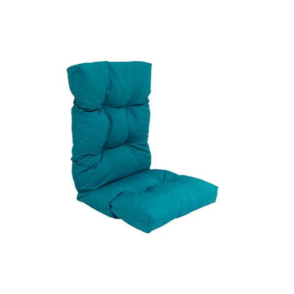 Back Patio Chair Cushion Turquoise, Turquoise Outdoor Furniture Cushions