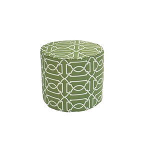 Pouf rond de Bozanto Inc., 16 po x 17 po, kaki