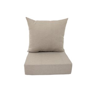 Coussin pour chaise de patio à assise profonde de Bozanto Inc., beige