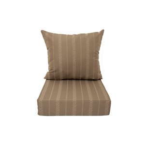 Coussin pour chaise de patio à assise profonde de Bozanto Inc., carré, beige