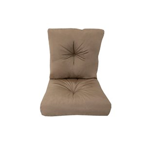 Coussin pour chaise de patio à assise profonde de Bozanto Inc., brun pâle