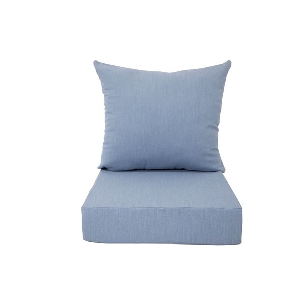 Bozanto Inc Deep Seat Patio Chair Cushion Light Blue 08 483 138 Rona - Outdoor Deep Seat Cushion Covers