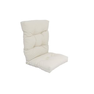 Coussin pour chaise de patio à haut dossier de Bozanto Inc., blanc
