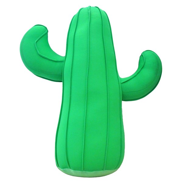 Bozanto Outdoor Decorative Cactus Cushion - 14-in x 15-in - Green