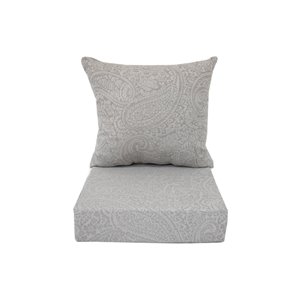 Bozanto Inc. Deep Seat Patio Chair Cushion - Square - Light Grey