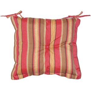 Bozanto Patio Chair Cushion - Red and Brown