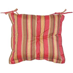 Coussin d'assise pour chaise de patio de Bozanto Inc., rouge et brun