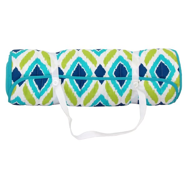 Bozanto Beach Mat - 65.25-in x 25.5-in - Green and Blue