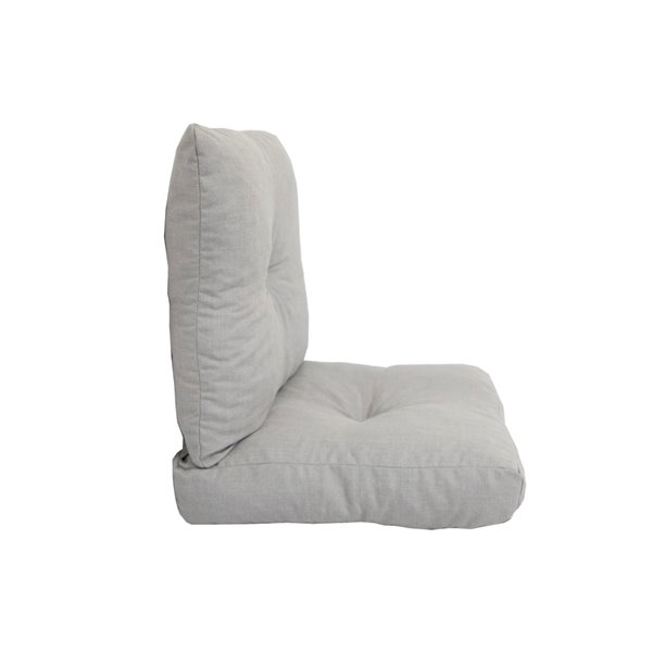 Bozanto Deep Seat Patio Chair Cushion Light Grey 08488/132 RONA
