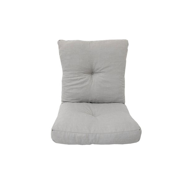 Bozanto Deep Seat Patio Chair Cushion, Light Grey Chair Pads