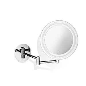 WS Bath Collections Magnifying Wall-Mount Makeup Mirror - Chrome