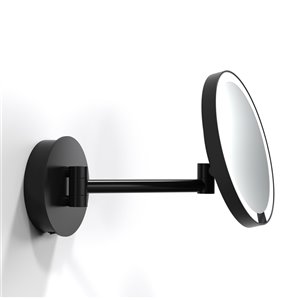 WS Bath Collections Magnifying LED Makeup Mirror - Matte Black