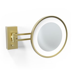 WS Bath Collections Magnifying Makeup Mirror - Matte Gold