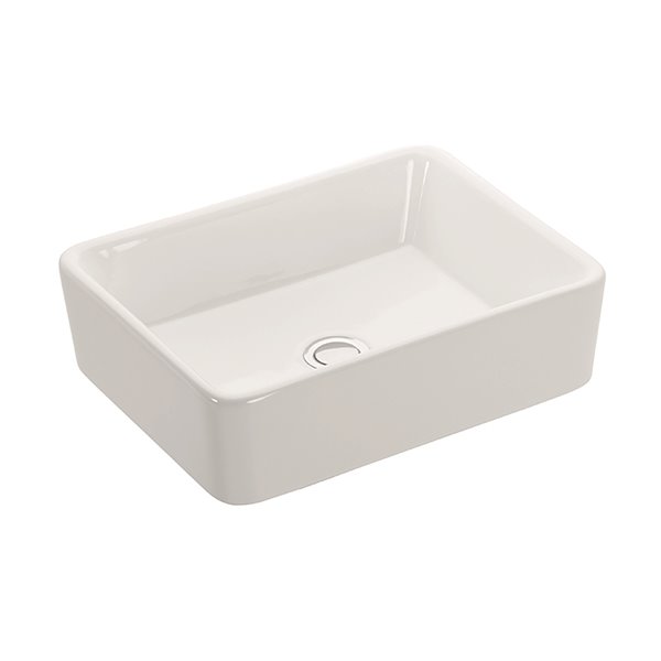 WS Bath Collections Touch Bathroom Sink - White/Chrome