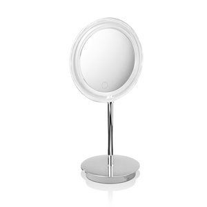 WS Bath Collections Magnifying LED Makeup Mirror - Polished Chrome/Brass