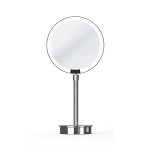 WS Bath Collections Magnifying Makeup Mirror - Polished Chrome/Brass