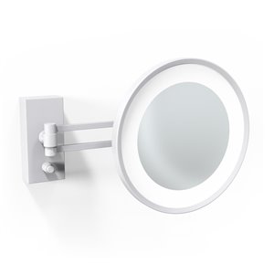 WS Bath Collections Magnifying LED Mirror - Matte White