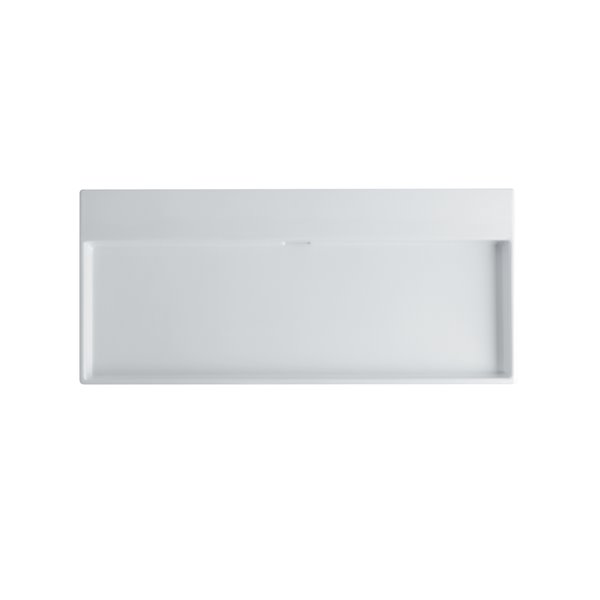 WS Bath Collections Under Rectangular Bathroom Sink - White