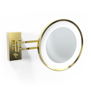 WS Bath Collections Magnifying Makeup Mirror - Shiny Gold