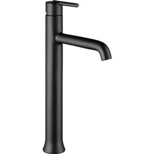 Robinet pour vasque de salle de bain Trinsic de DELTA, 1 poignée, noir mat