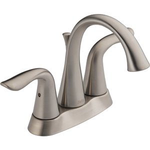 DELTA Lahara Bathroom Faucet - 2-Handle - Stainless Steel