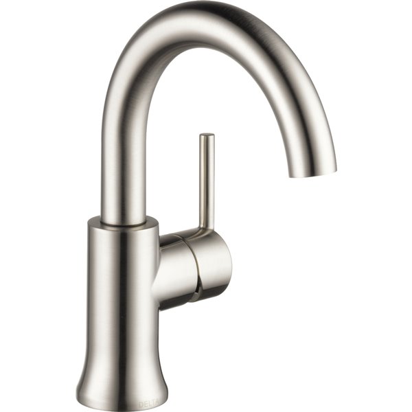 DELTA Trinsic High-Arc Bathroom Faucet - 1-Handle - Stainless Steel