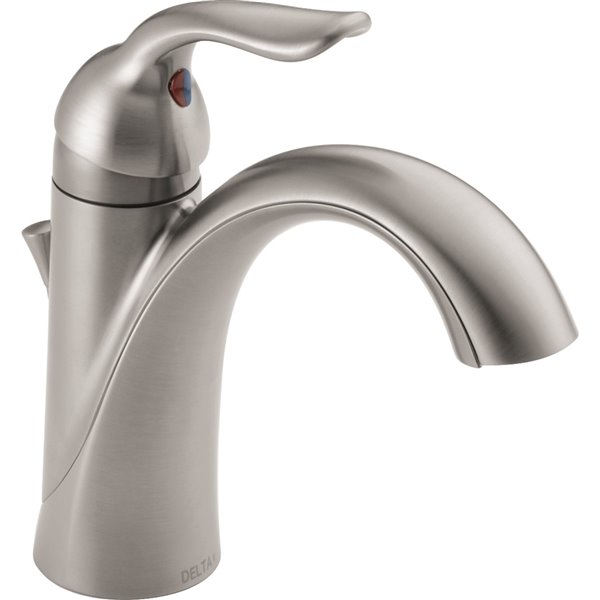 DELTA Lahara Bathroom Faucet - 1-Handle - Stainless Steel