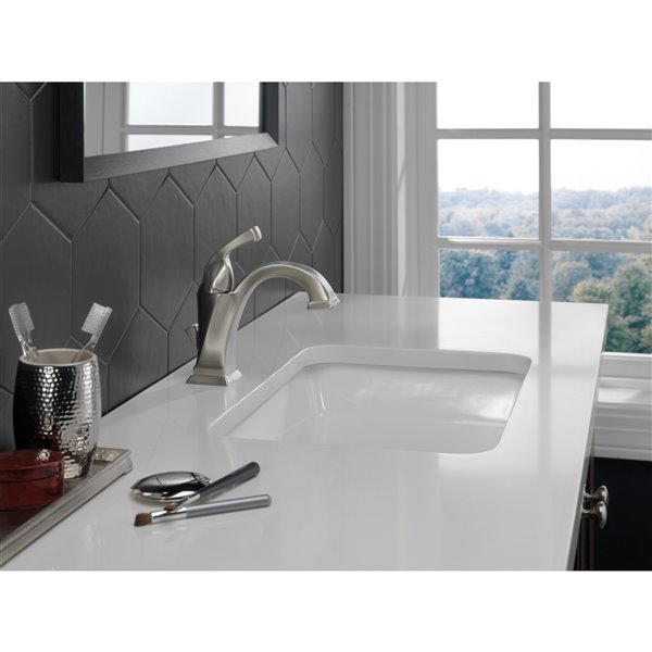 DELTA Dryden Bathroom Faucet - 1-Handle - Stainless Steel 551-SS-DST | RONA