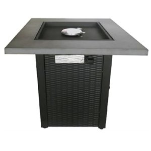 Legacy Outdoor Conversation Propane Fire Pit - 50,000-BTU - 28-in - Black Steel