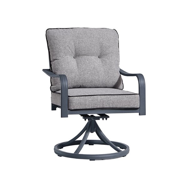 Ove Decors Davenport Grey Aluminum, Davenport Motion Dining Chair