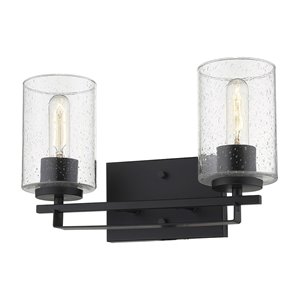 Acclaim Lighting Orella 2-Light Matte Black Modern Vanity Light