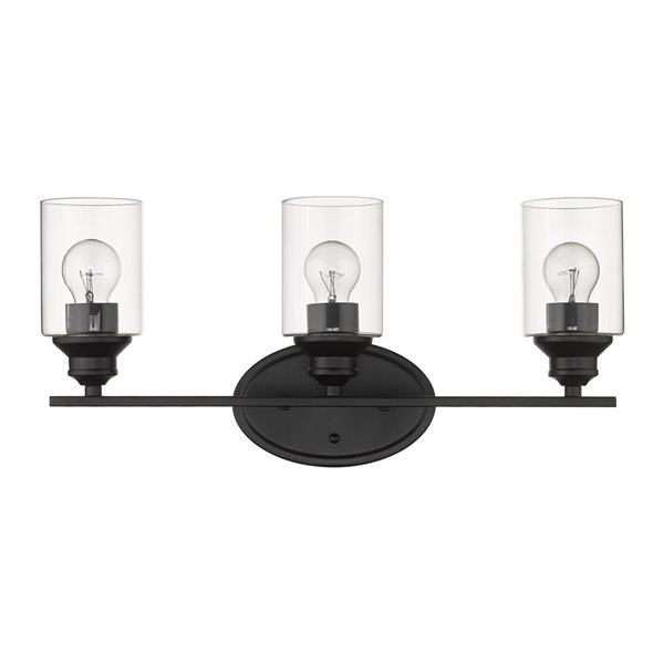 Acclaim Lighting Gemma 3-Light Matte Black Modern Vanity Light