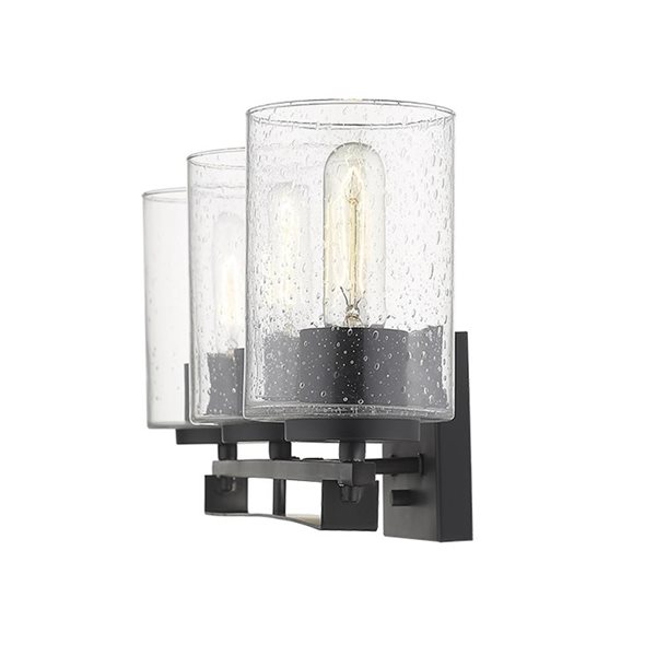 Acclaim Lighting Orella 3-Light Matte Black Modern Vanity Light