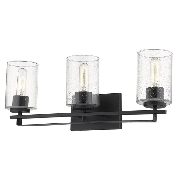 Acclaim Lighting Orella 3-Light Matte Black Modern Vanity Light