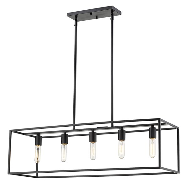 Acclaim Lighting Cobar 5-Light Matte Black Island Pendant