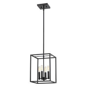 Acclaim Lighting Cobar Modern 4-Light Matte Black Dome Pendant