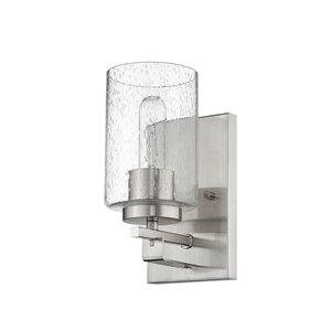 Acclaim Lighting Orella 4.5-in 1-Light Satin Nickel Wall Sconce