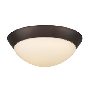 Plafonnier intérieur moderne DEL avec base Flushmount de Acclaim Lighting, 1080 lumens, bronze huilé