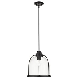 Pendentif 1 lumière Stanton de Acclaim Lighting, noir mat