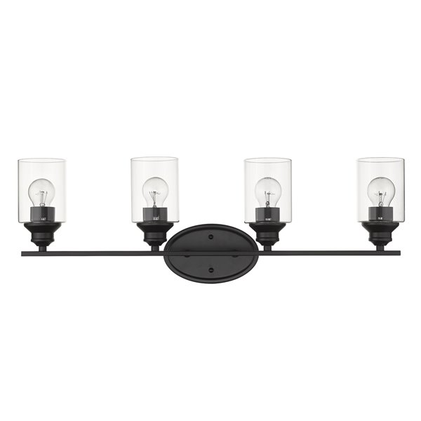 Acclaim Lighting Gemma 4-Light Matte Black Modern Vanity Light
