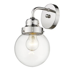 Applique murale Portsmith de Acclaim Lighting, 1 lumière, nickel poli