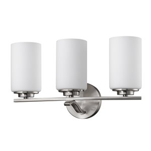 Applique Poydras de Acclaim Lighting, 3 lumières, nickel satiné