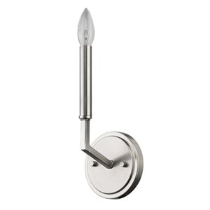 Applique murale Harper de Acclaim Lighting, 5 po, 1 lumière, nickel satiné
