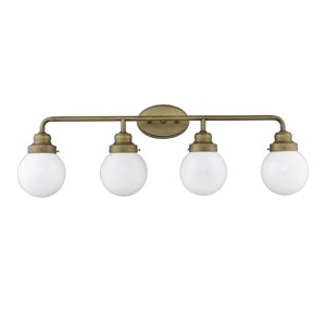 Acclaim Lighting Portsmith 4-Light Raw Brass Modern Vanity Light