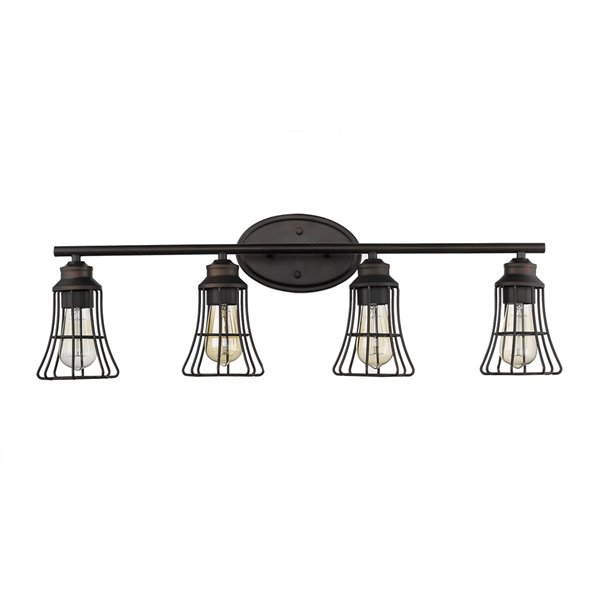 Acclaim Lighting Piers 4-Light Oil-Rubbed Bronze Rustic Vanity Light