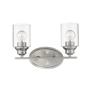 Applique de meuble-lavabo Gemma de Acclaim Lighting 2 lumières, nickel satiné