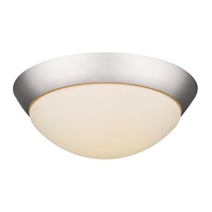 Plafonnier intérieur moderne DEL avec base Flushmount de Acclaim Lighting, 1440 lumens, nickel satiné