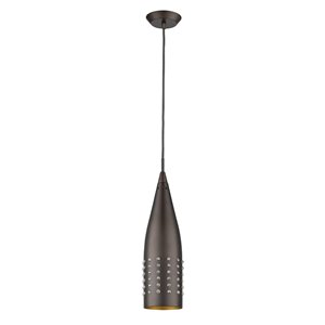 Luminaire suspendu Prism de Acclaim Lighting, 1 lumière, bronze huilé
