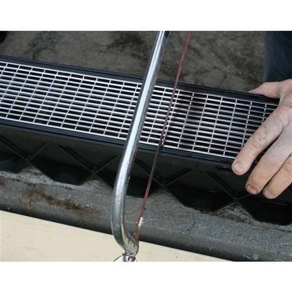 Reln Storm Drain Channel Kit with Architectural Grates - 3-Pack