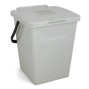 Tumbleweed Organi-Bin Kitchen Compost Bin - 2 Gallons - Antique White